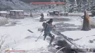 Fighting the Houndmaster (Image via Sucker Punch Productions and YouTube.com/@gamerackguides)